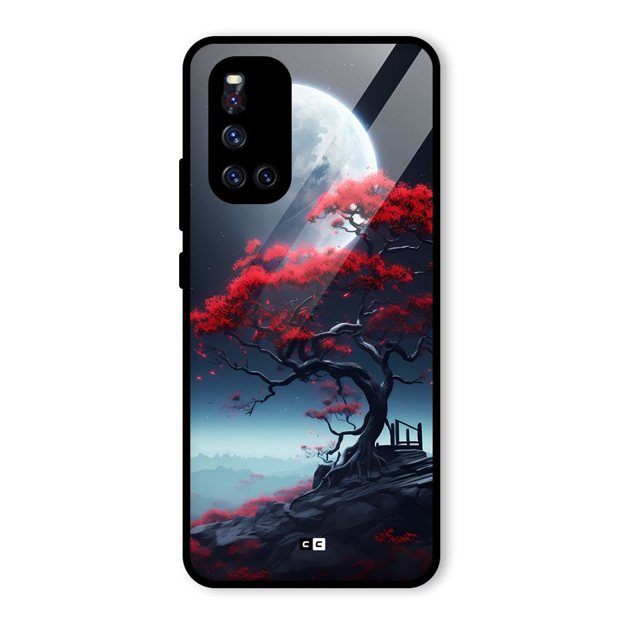 Moon Tree Glass Back Case for Vivo V19