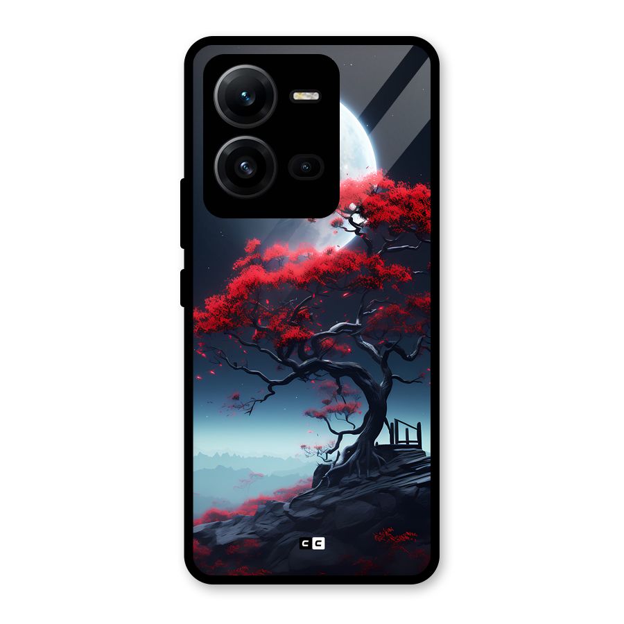 Moon Tree Glass Back Case for Vivo V25