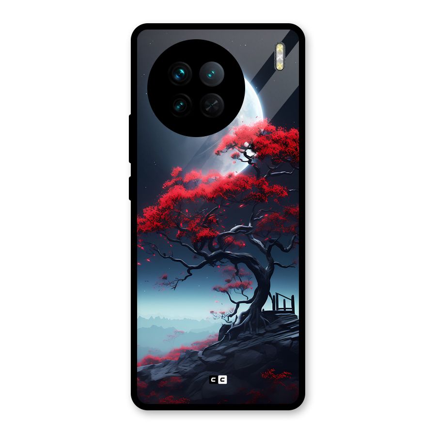 Moon Tree Glass Back Case for Vivo X90