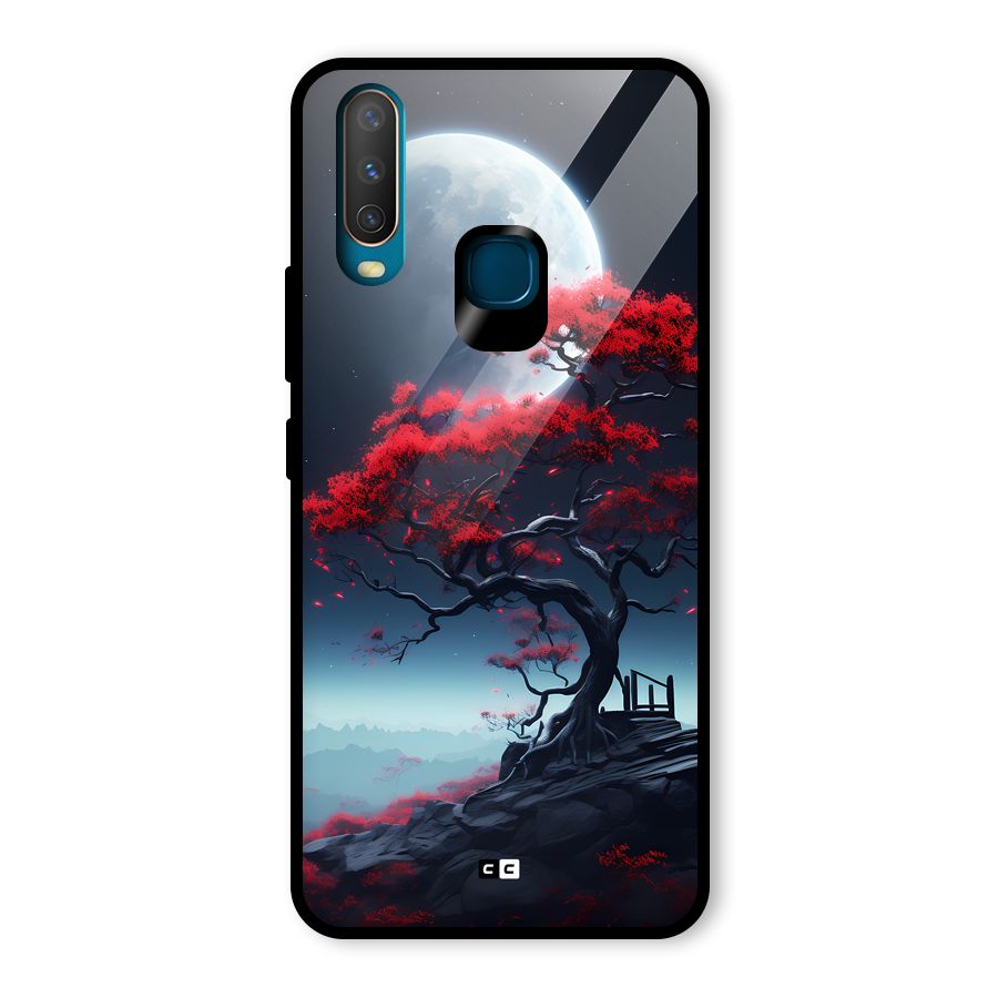 Moon Tree Glass Back Case for Vivo Y15