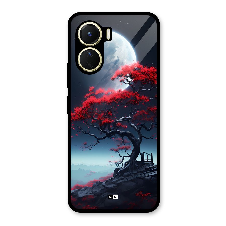 Moon Tree Glass Back Case for Vivo Y16