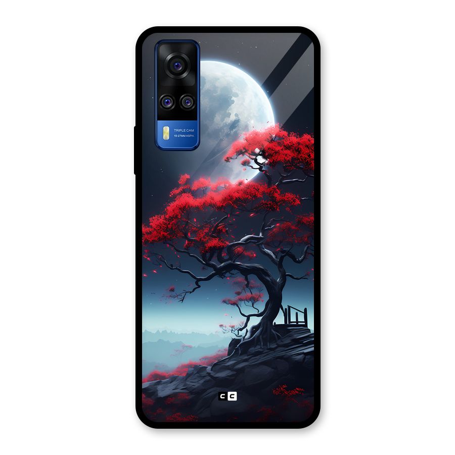 Moon Tree Glass Back Case for Vivo Y31