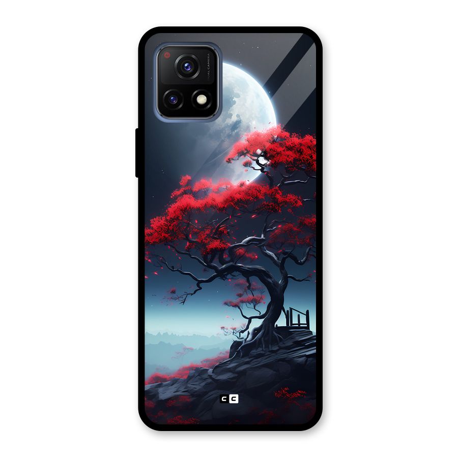 Moon Tree Glass Back Case for Vivo Y72 5G
