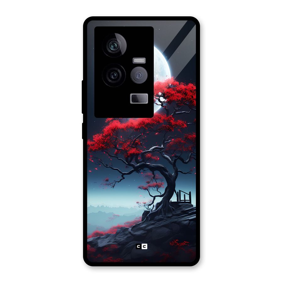 Moon Tree Glass Back Case for Vivo iQOO 11 5G