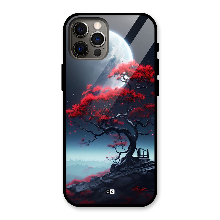 Moon Tree Glass Back Case for iPhone 12 Pro