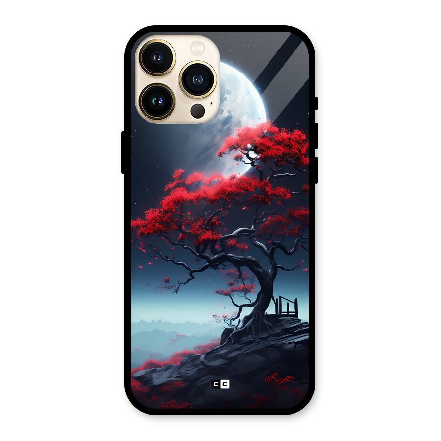 Moon Tree Glass Back Case for iPhone 13 Pro Max