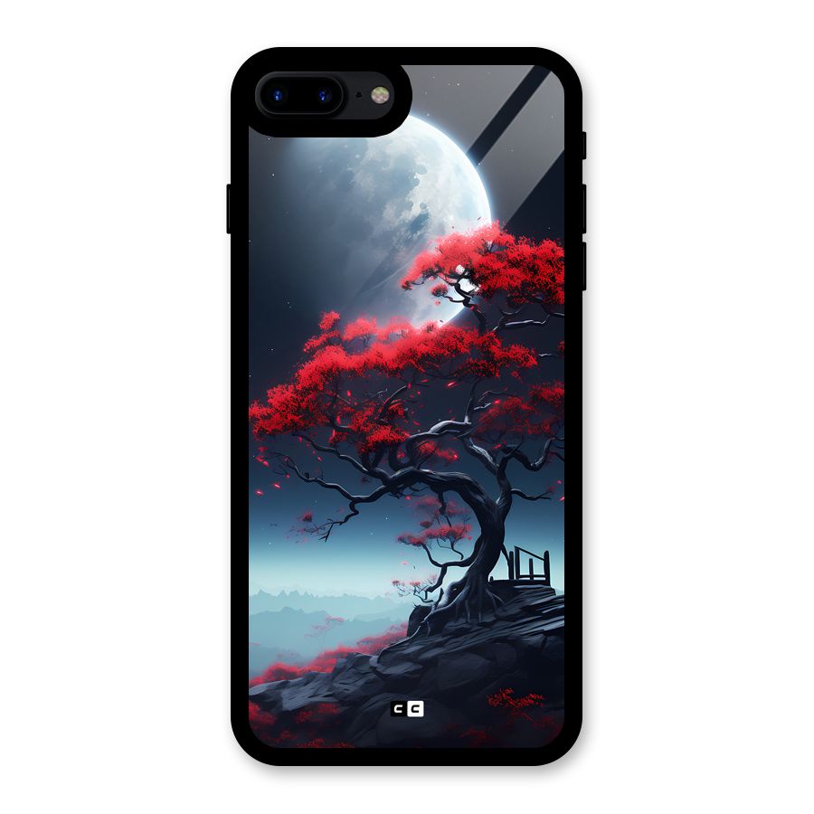 Moon Tree Glass Back Case for iPhone 8 Plus