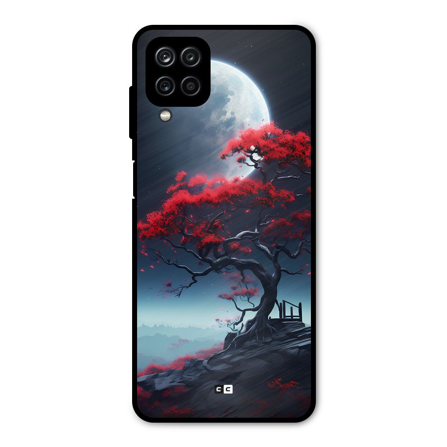 Moon Tree Metal Back Case for Galaxy A12