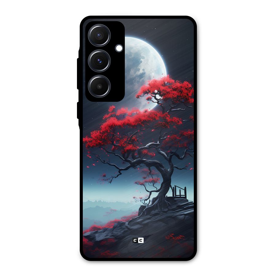 Moon Tree Metal Back Case for Galaxy A55