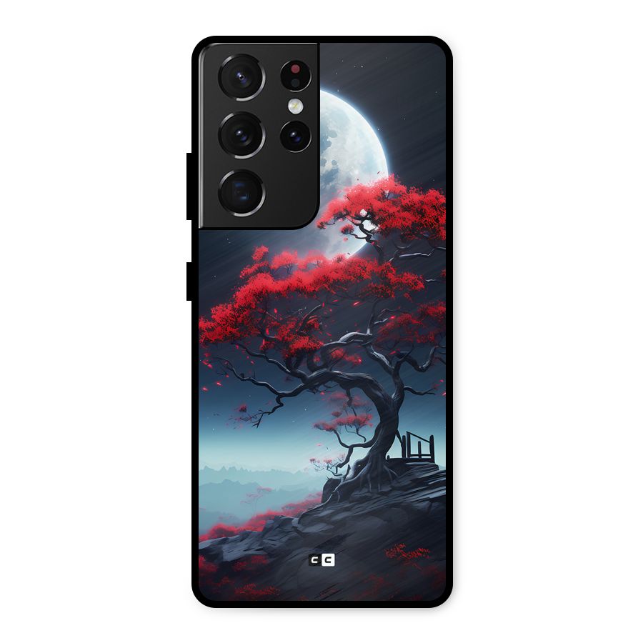 Moon Tree Metal Back Case for Galaxy S21 Ultra 5G