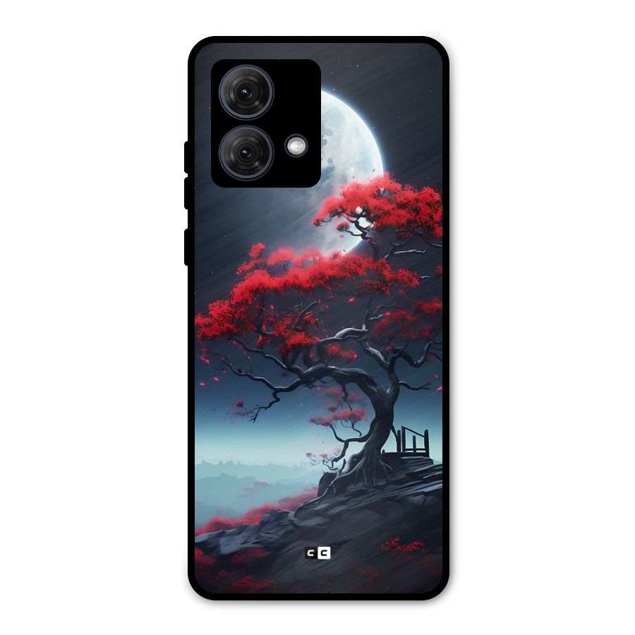 Moon Tree Metal Back Case for Moto G84