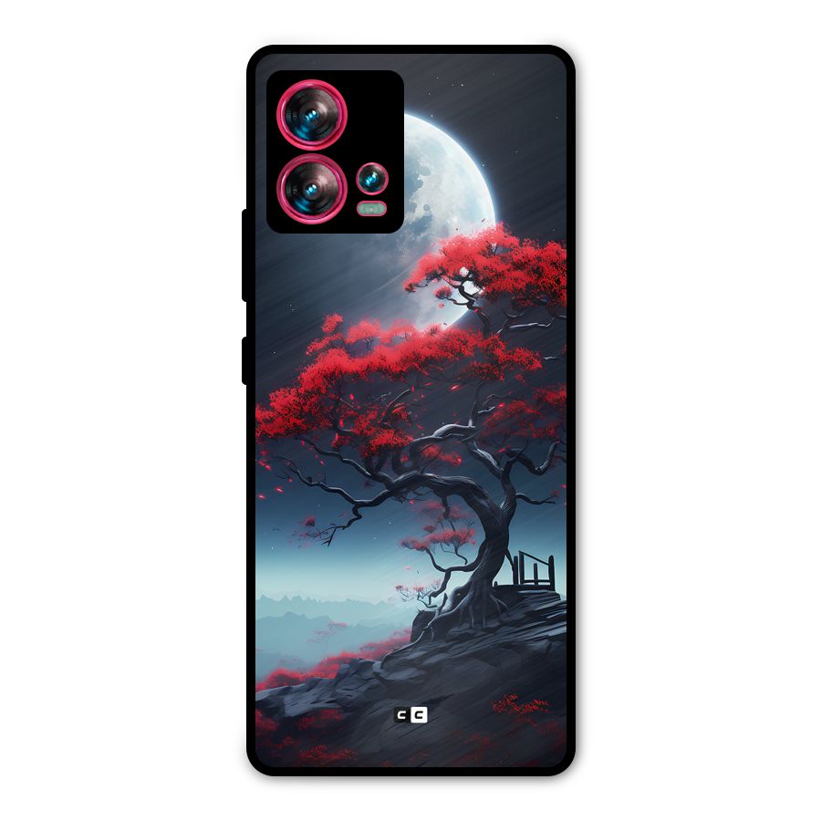 Moon Tree Metal Back Case for Motorola Edge 30 Fusion