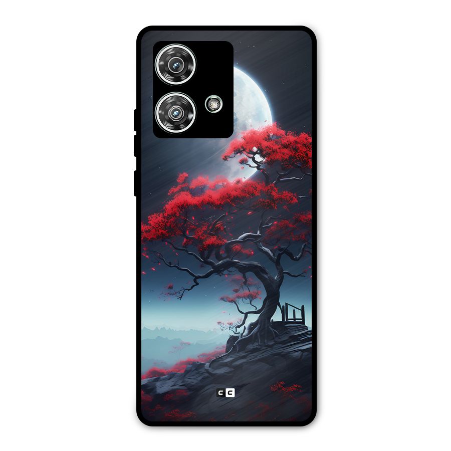 Moon Tree Metal Back Case for Motorola Edge 40 Neo