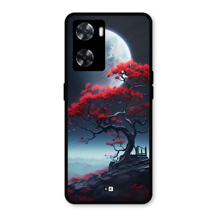Moon Tree Metal Back Case for Oppo A77s