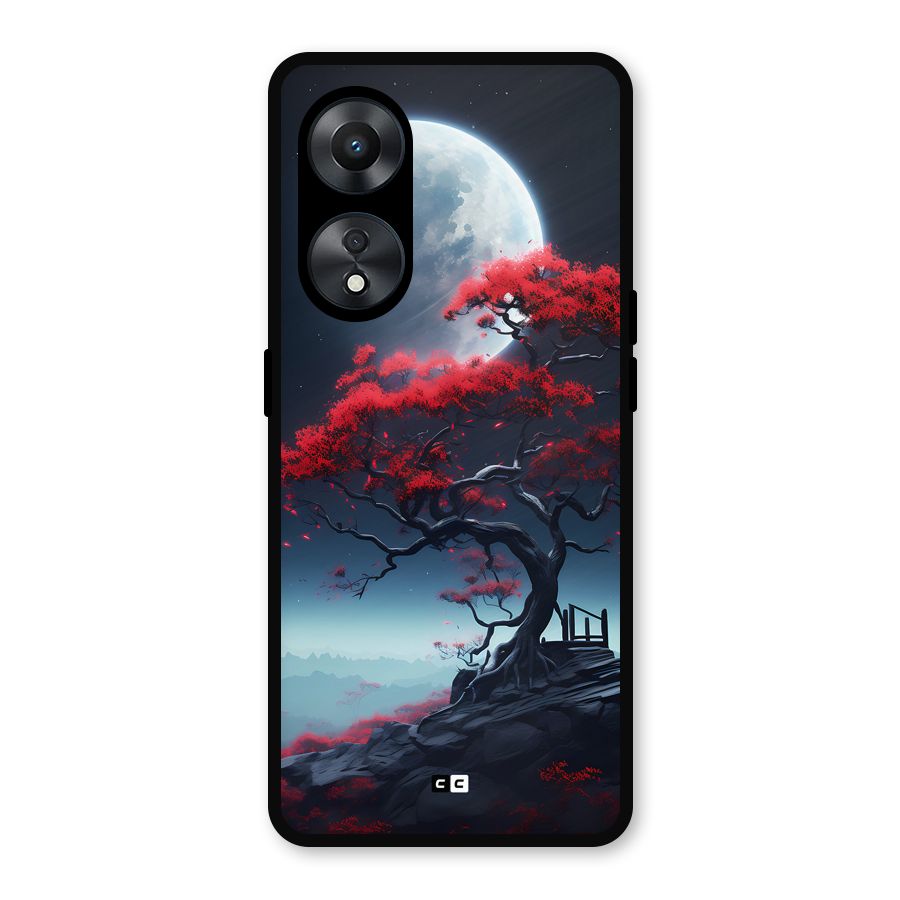 Moon Tree Metal Back Case for Oppo A78