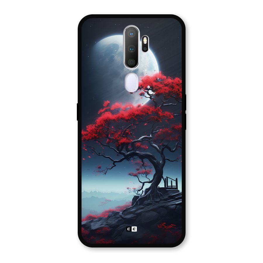Moon Tree Metal Back Case for Oppo A9 (2020)