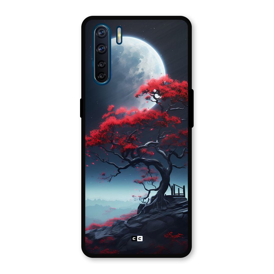 Moon Tree Metal Back Case for Oppo F15