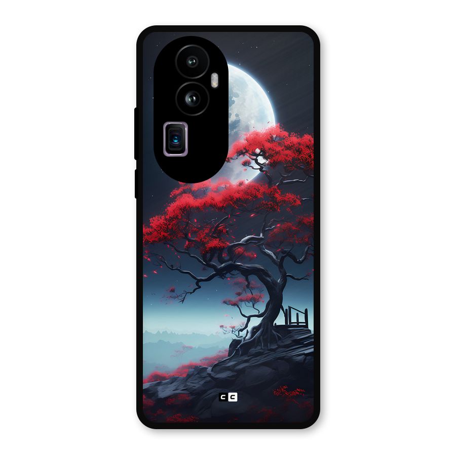 Moon Tree Metal Back Case for Oppo Reno10 Pro Plus