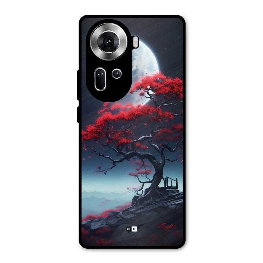 Moon Tree Metal Back Case for Oppo Reno11 5G
