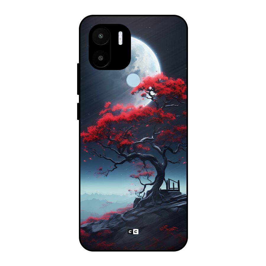 Moon Tree Metal Back Case for Redmi A2 Plus
