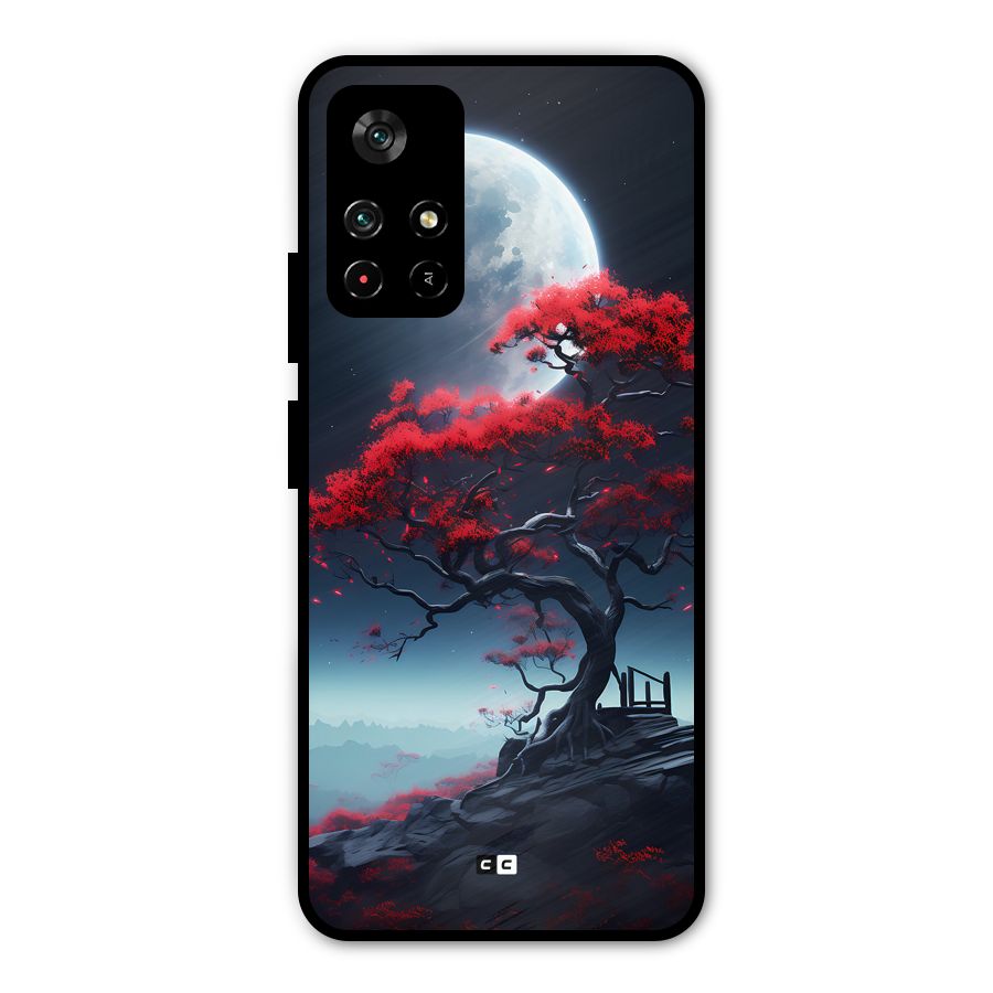 Moon Tree Metal Back Case for Redmi Note 11T 5G
