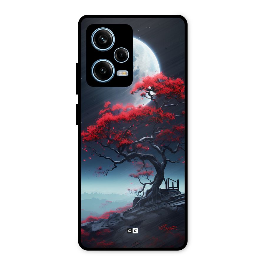 Moon Tree Metal Back Case for Redmi Note 12 Pro