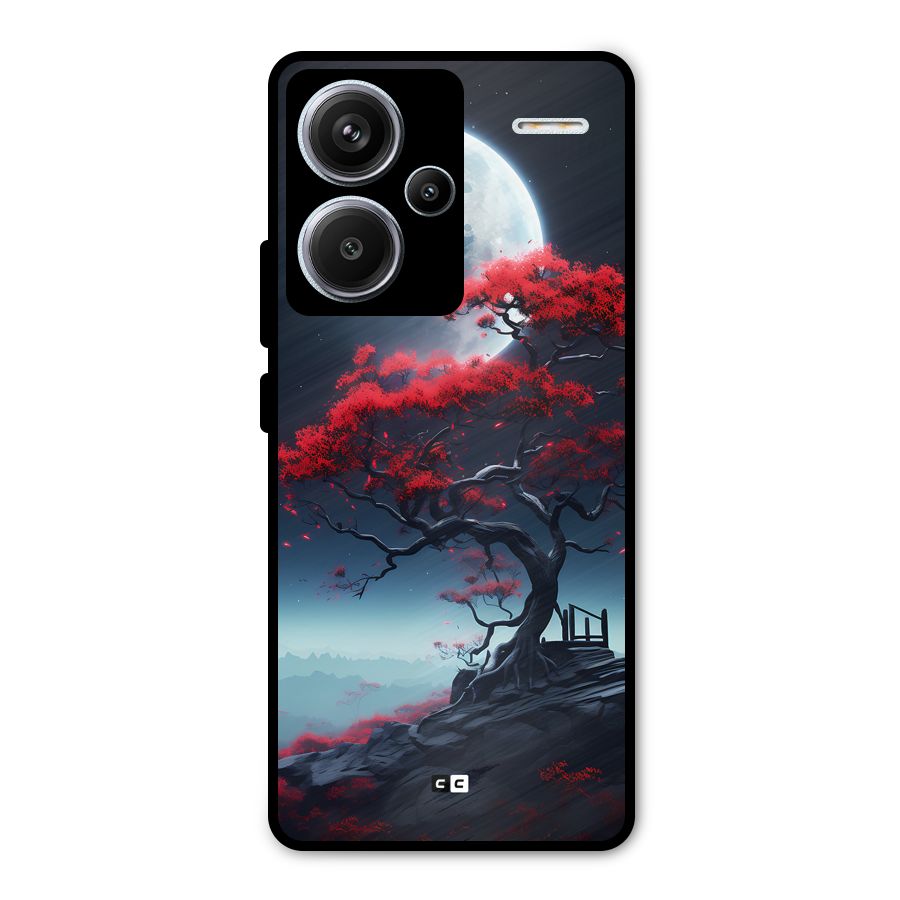 Moon Tree Metal Back Case for Redmi Note 13 Pro Plus