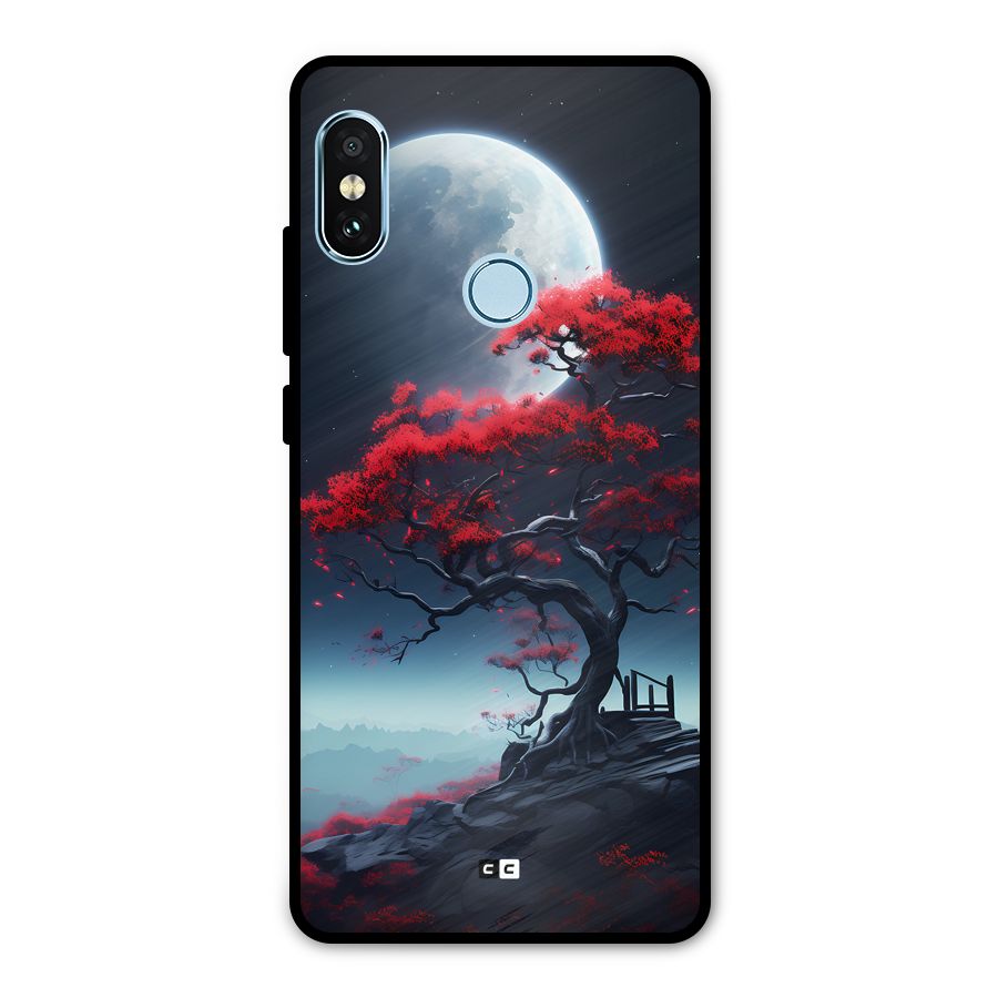 Moon Tree Metal Back Case for Redmi Note 5 Pro