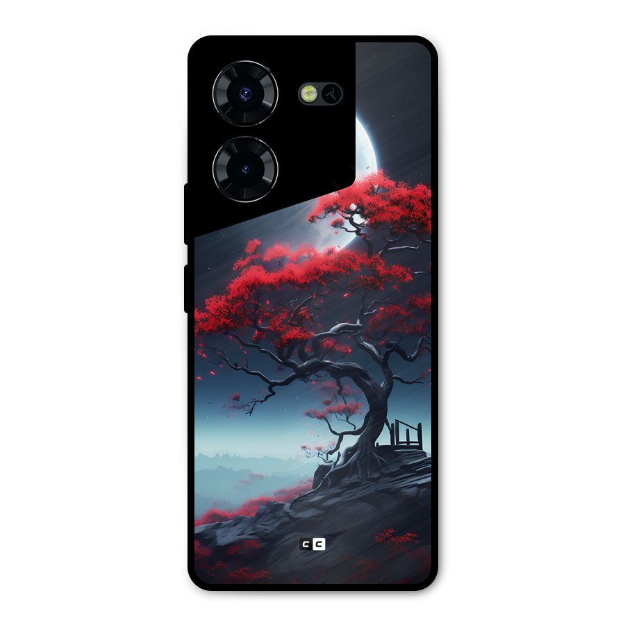 Moon Tree Metal Back Case for Tecno Pova 5 Pro 5G