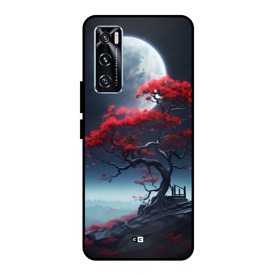 Moon Tree Metal Back Case for Vivo V20 SE