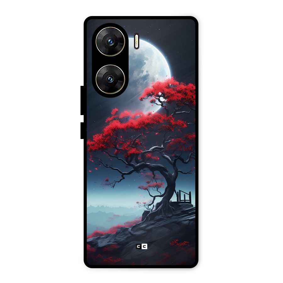 Moon Tree Metal Back Case for Vivo V29e