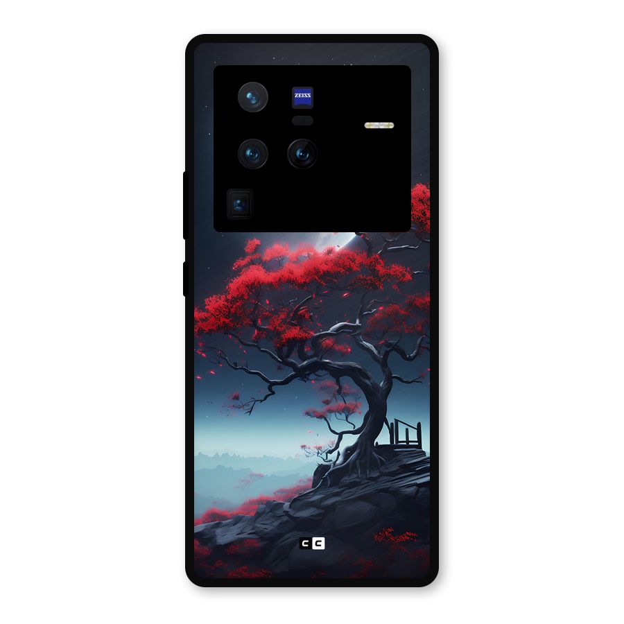 Moon Tree Metal Back Case for Vivo X80 Pro