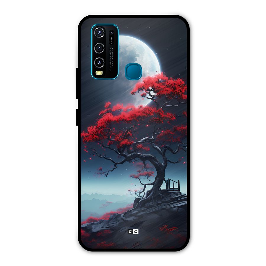 Moon Tree Metal Back Case for Vivo Y30