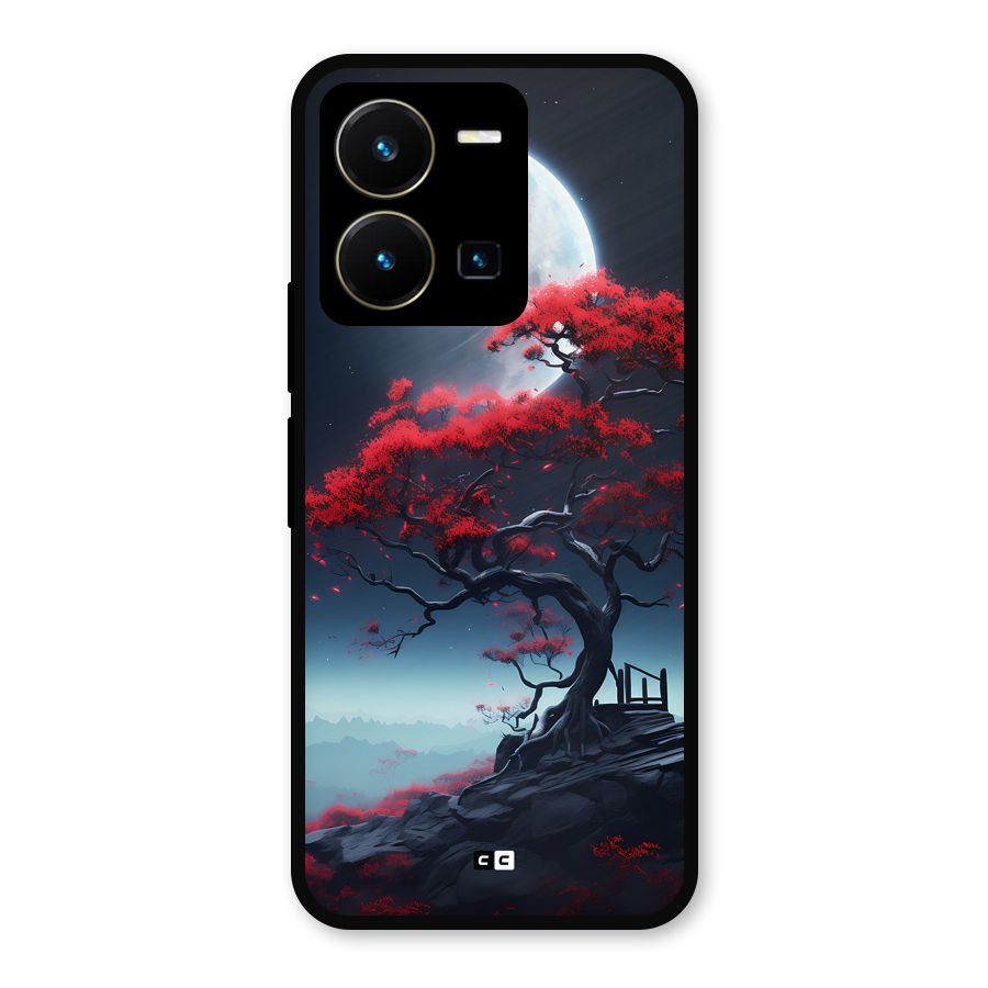 Moon Tree Metal Back Case for Vivo Y35