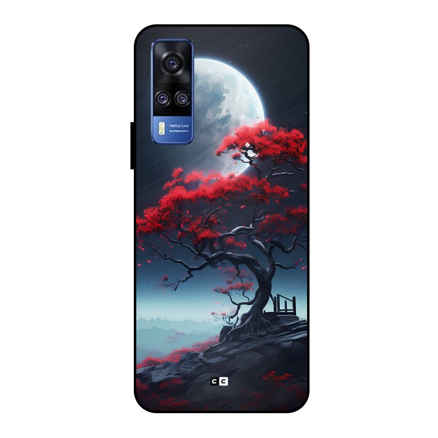 Moon Tree Metal Back Case for Vivo Y51