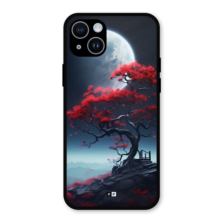 Moon Tree Metal Back Case for iPhone 14