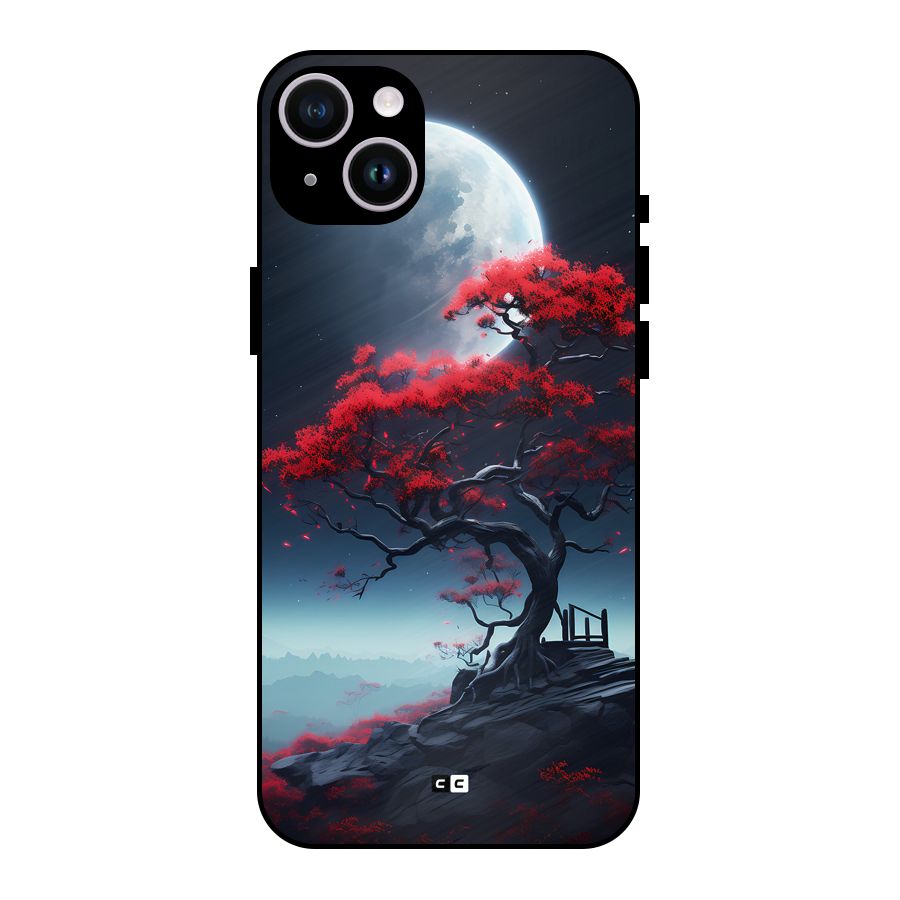Moon Tree Metal Back Case for iPhone 14 Plus