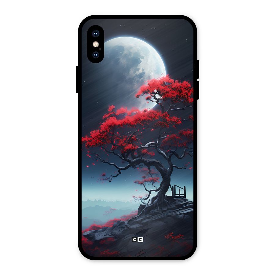 Moon Tree Metal Back Case for iPhone XS Max