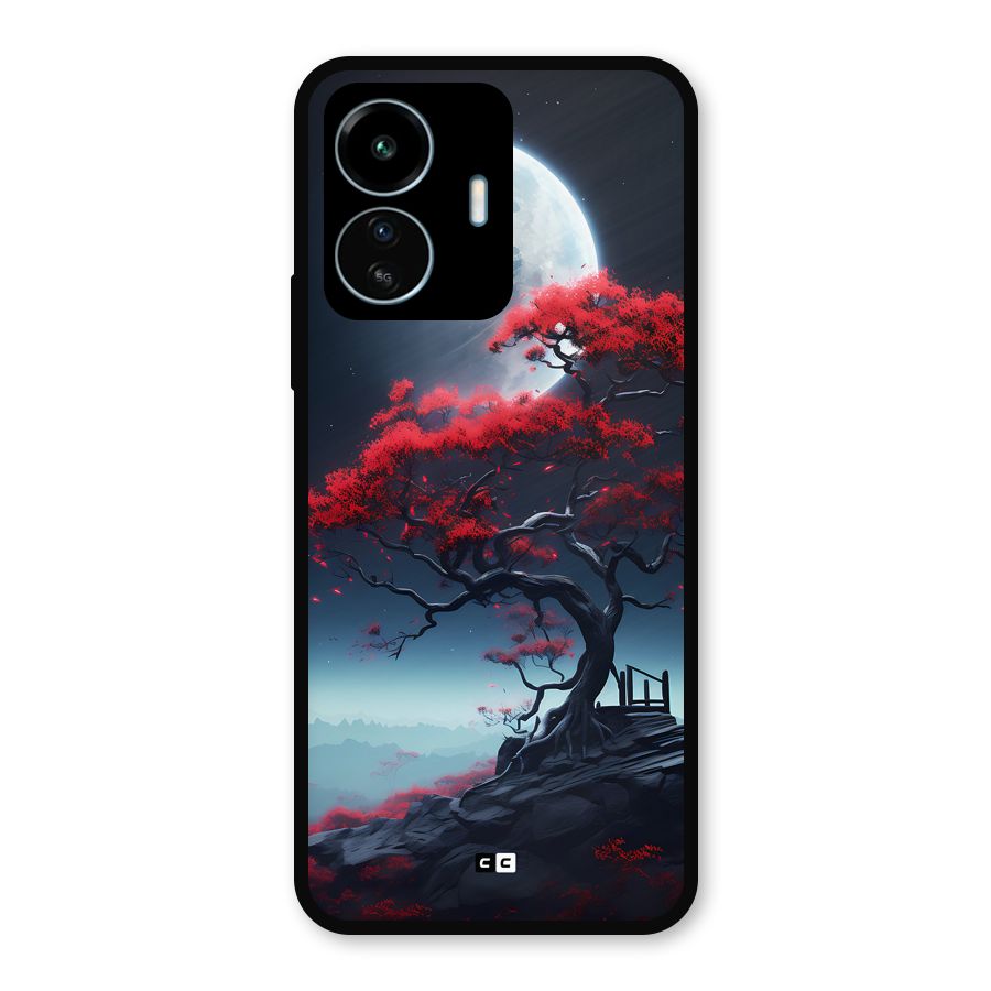 Moon Tree Metal Back Case for vivo iQOO Z6 Lite 5G