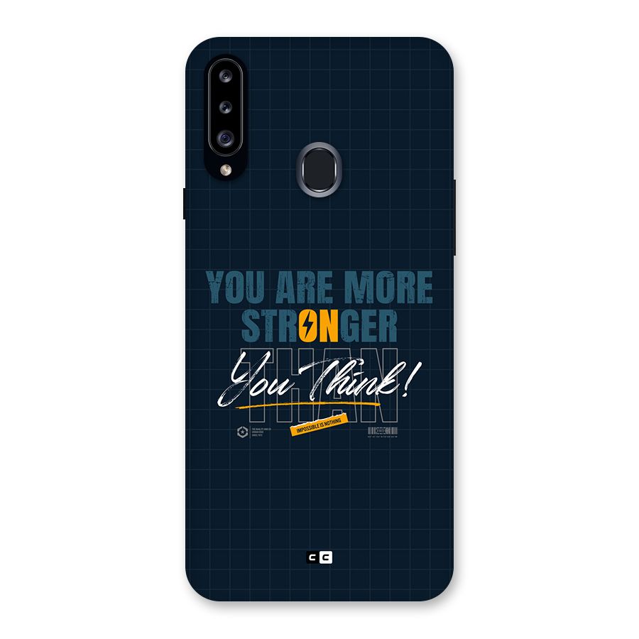 More Stronger Back Case for Galaxy A20s
