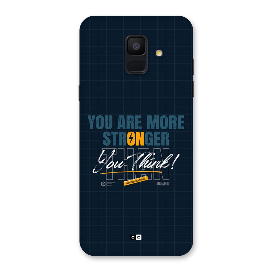 More Stronger Back Case for Galaxy A6 (2018)