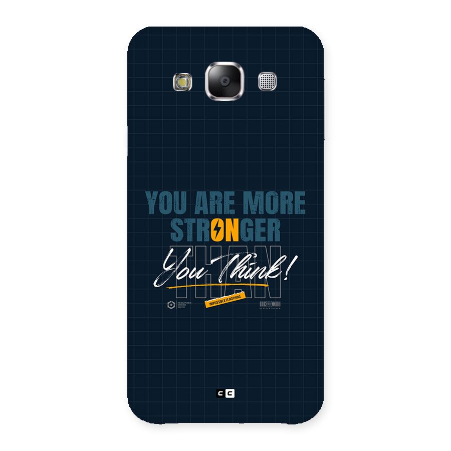 More Stronger Back Case for Galaxy E5
