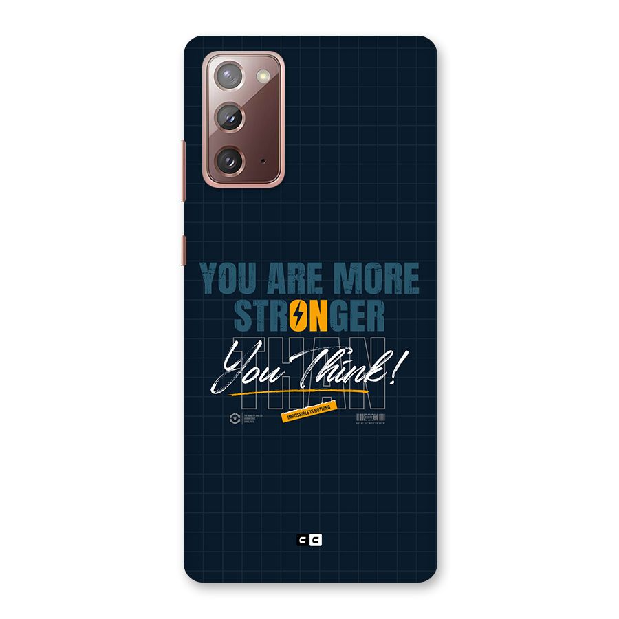 More Stronger Back Case for Galaxy Note 20