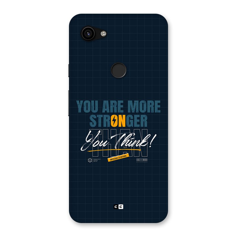 More Stronger Back Case for Google Pixel 3a XL