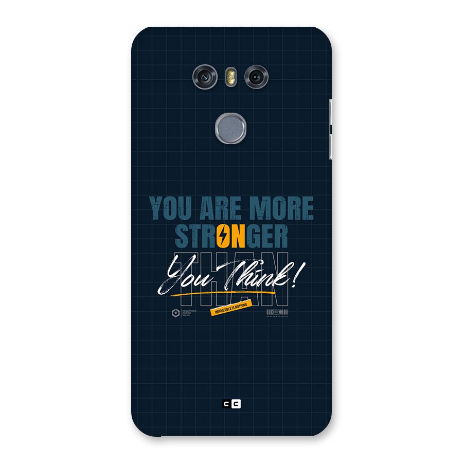 More Stronger Back Case for LG G6