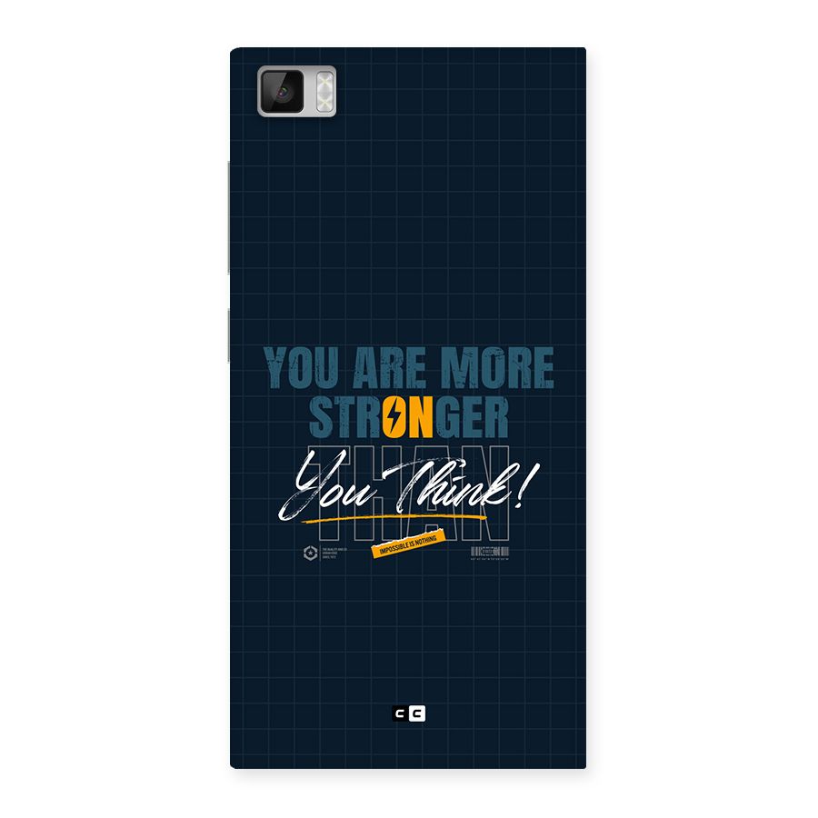 More Stronger Back Case for Mi3