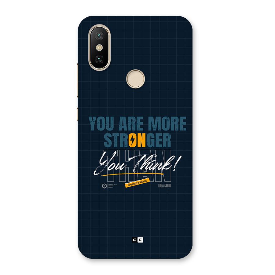 More Stronger Back Case for Mi A2
