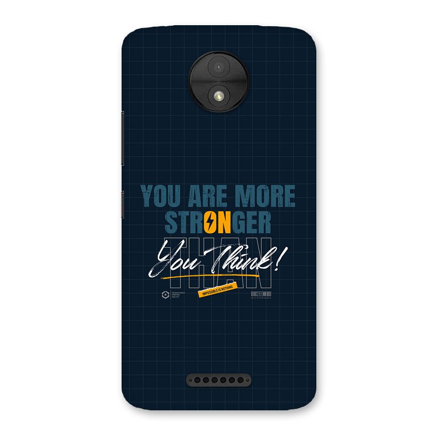 More Stronger Back Case for Moto C