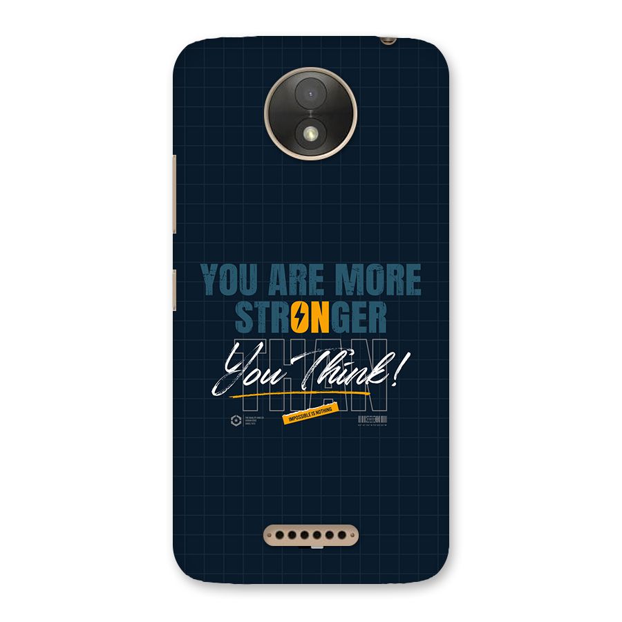 More Stronger Back Case for Moto C Plus