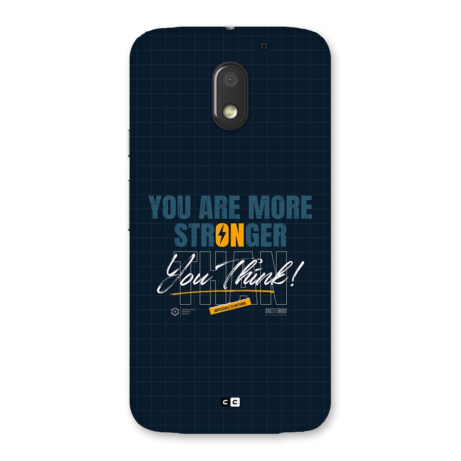 More Stronger Back Case for Moto E3 Power